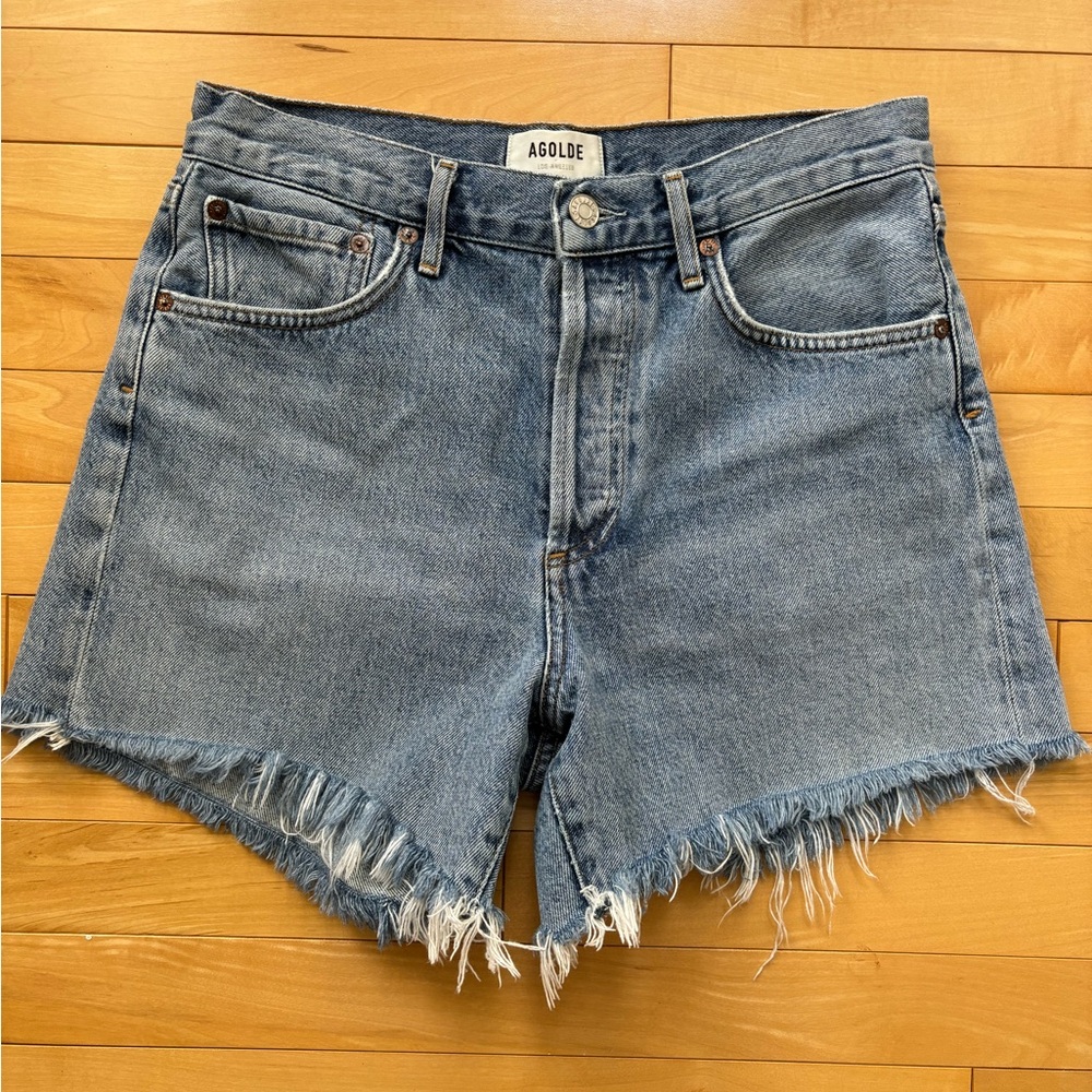 Agolde Reese denim cut-off shorts - size 26